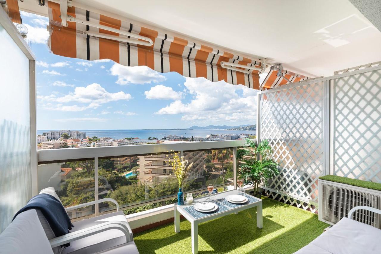 Vue Mer 180° Cocon A 7 Min De La Plage Piscine Ac Antibes Exterior photo
