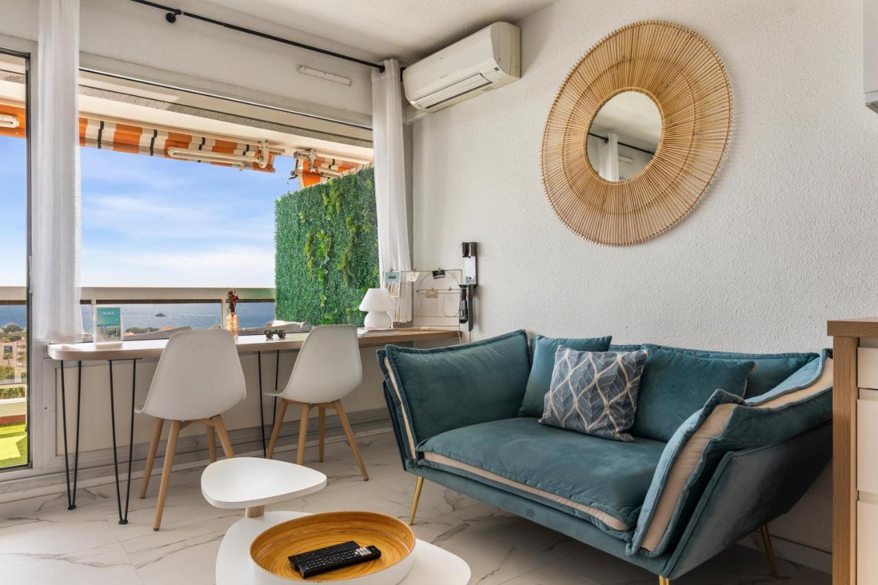 Vue Mer 180° Cocon A 7 Min De La Plage Piscine Ac Antibes Exterior photo